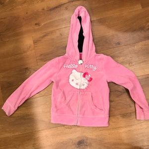 Pink Hello Kitty Girls Zip Front Hoodie sz 6